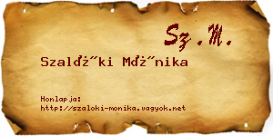 Szalóki Mónika névjegykártya